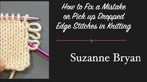 How to fix this common knitting mistake if you typically knit with a tighter tension, move your stitches to a needle 1 to 2 sizes larger than used for the project. How To Fix A Knitting Mistake By Dropping A Stitch On Purpose Knit With Henni