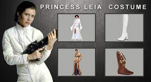 An exotic costume is just what you need to become someone else or embrace the style of a different culture. Star Wars Princess Leia Costume Hair Belt And Dress