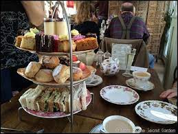 Afternoon Tea In The Secret Garden Kent Afternoon Tea Afternoon Tea Stand Food