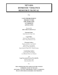 Http Ag Nv Gov Uploadedfiles Agnvgov Content Hot Topics Victims Domesticviolenceresourcemanual Pdf