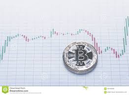 Silver Bitcoin Coin Trading Concept Stock Photo Image Of
