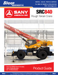 src840 bigge crane and rigging