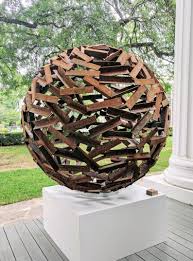 nid sculpture en metal contemporain art exterieur moderne etsy sculptures de jardin en metal art de jardin en metal l art exterieur