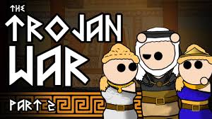 Greek trojan or roman soldier mascot holding a sword piercing a soccer ball. The Trojan War Part 2 The Wedding Of Helen Youtube