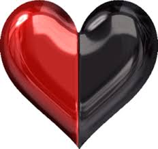 Black And Red Heart Photo From Album Serdechki On Corazones Tipos De Corazones Imagenes De Corazon