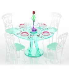 Product title barbie furniture and pet set with dining table and t. Original For Barbie Dining Table Princess Furniture Kitchen Accessories 1 6 Bjd Doll Dining Table Set Chair Miniature Dolls Accessories Aliexpress