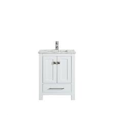 For bathrooms really limited on space, we carry a variety of corner bathroom vanities to choose from. Eviva London 20 X 18 White Transitional Bathroom Vanity W White Carrara Top Bathroom Vanities Modern Vanities Wholesale Vanities