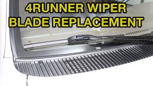 Natural rubber, plastic, silicone or a compound of any of these. 1996 2002 Toyota 4runner Windshield Wiper Blade Installation Youtube