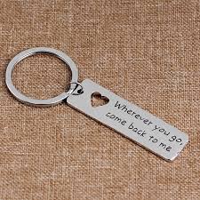 Diy photo keychain | gift idea. Wherever You Go Come Back To Me Keychain Gift For Him Keyring Boyfriend Gift Coordinate Key Chain Key Chains Aliexpress