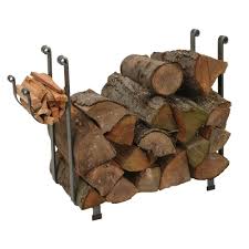 Enclume Handcrafted Large Rectangle Firewood Rack Hammered Steel Lr1a Hs The Home Depot Indoor Firewood Rack Firewood Rack Welding Projects