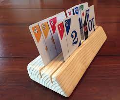 Wooden Playing Card Holder For Kids Wood Projects For Kids Woodworking Projects For Kids Playing Card Holder