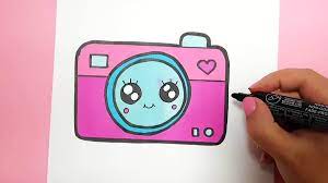 Schon malbegeisterte kinder finden mit leichten malen nach zahlen sets spaß an der malkunst. Mega Kawaii Kamera Selber Malen Kawaii Bilder