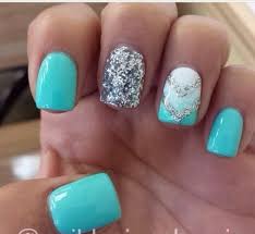 We collected so many styles of long acrylic nails for girls before. Nails Grey Mint Manicures 57 Ideas Turquoise Nails Aqua Nails Silver Nails