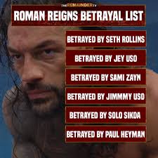 The List of betrayal ft. Roman Rrigns. #wrestlemania #romanreigns