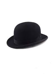 Antique Bowler Hat French Vintage 1900 Man Hat Hipster Burlesque English Dandy Hat