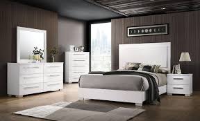 There's no better way to tie a bedroom together than with a full bedroom set. Buy Bernards Delavan King Panel Bedroom Set 5 Pcs In White Wood Veneers Solid Hardwood Online