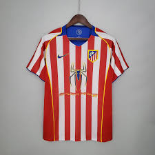 Atletico Madrid 2004-05 Home 'Spiderman' Shirt - Premier Retros
