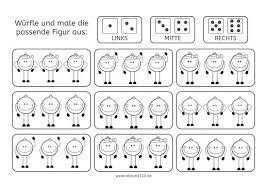 Links Mitte Rechts Weihnachts Winter Version Abcund123 Schule Forderschule Legasthenie