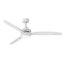 Wet rated outdoor ceiling fans are terrific options for enhancing the ambiance and aesthetics of your patios, decks, and porches. Hinkley Artiste Led 60 Indoor Outdoor Ceiling Fan In Matte White Lightsonline Com
