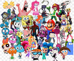 A collage of cartoon characters off of tv. Collage Character Illustration Clip Art Patrick Star Png 1392x1151px Collage Art Cartoon Character Computer Download Free