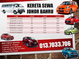 Maybe you would like to learn more about one of these? Kereta Sewa Johor Bahru