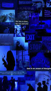 Big canvas paintings for home decor. Pin By Hannah On Wallpapers By Me Blue Aesthetic Dark Blue Aesthetic Black Aesthetic Wallpaper