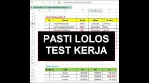 Dalam konfigurasi berbagai pakai koneksi internet atau internet conection sharing komputer yang tersambung dengan internet akan. Pasti Diterima Contoh Latihan Soal Excel Test Kerja Mudah Banget Youtube