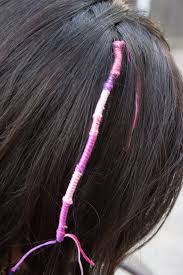 I currently only wrap friends hair, but want to take this to fairs and festivals around the uk along with grizzley feathers and an abundance of trinkets crystals french braid flower bun messy tangle. How To Do Easy Diy Hair Wraps With Kids Pink Stripey Socks