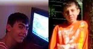 Daniel Petry, de 16 años (izquierda), torturó, violó y asesinó a su vecino  Gabriel Kuhn, de 12 años (derecha), después de supuestamente haber sido  estafado por Gabriel en un juego online llamado