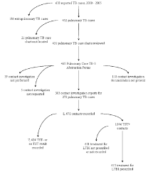 pulmonary tb case chart abstraction process and outcomes