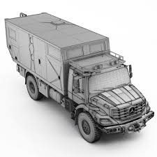 Mercedes Zetros Home 3d Model Mercedes Benz Trucks Expedition Vehicle Mercedes Camper