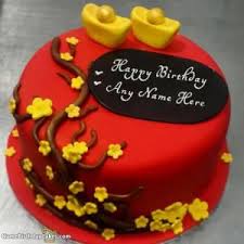 Birthday Cake For Wife With Name And Photo Best Red Velvet Cakes For Wife Birthday With Name With Name Birthday Cake For Wife Cake Cake Name