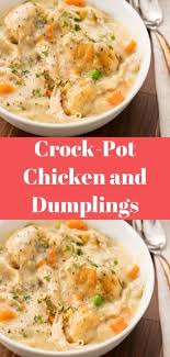 Crock Pot Chicken And Dumplings Crock Pot Chicken And Dumplings Reci Chicken Crockpot Recipes Homemade Chicken And Dumplings Crockpot Chicken And Dumplings