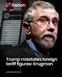 Paul Krugman, the Nobel Prize-winning economist, slammed Trump as crazy for  misunderstanding trade and recklessly calculating other countries' tariff  rates. In a speech at the White House Rose Garden
