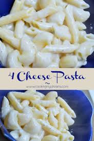 Four Cheese Pasta Cooking My Dreams Recipe Cheese Pasta Cheese Pasta Recipes Four Cheese Pasta