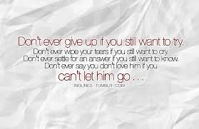 I Can T Give Up On Us Quotes Quotesgram