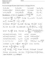 Solved Please Show All Work And Write Down Equations Used Chegg Com