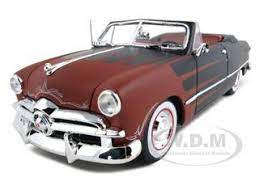 1949 Ford Convertible Black Red All Stars Diecast Car Model 1 18 Die Cast Car By Maisto 33 99 Diecast Model Cars Diecast Cars Ford Convertible