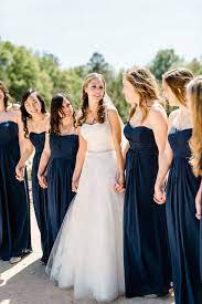 A Classic Preppy Wedding In North Carolina Davids Bridal Bridesmaid Dresses Blue Davids Bridal Bridesmaid Dresses Preppy Bridesmaids Dresses