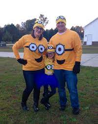 Minion Family Diy Minion Halloween Halloween Party Kids Minion Costumes