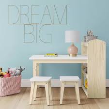 Robinson Kids Storage Activity Table And Stools With Shelf White Pillowfort In 2020 Kids Workspace Kids Storage Kid Room Decor