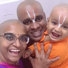 I shaved my head in 2021 when my son, Rudransh was 11 months old. My  husband, Santosh and I were at the Tirupati temple for Rudra's Mundan.  Santosh decided to go bald