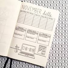Bullet Journal Bill Tracker Calendar Layout Cuaderno De Tareas Planificador Agenda Para Imprimir