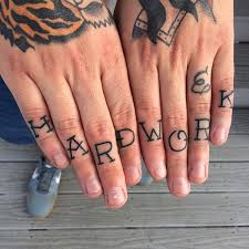 One common idea suggested by tattoo artists is to try a word tattoo on the fingers. 88 Badass Knuckle Tattoos That Look Powerful