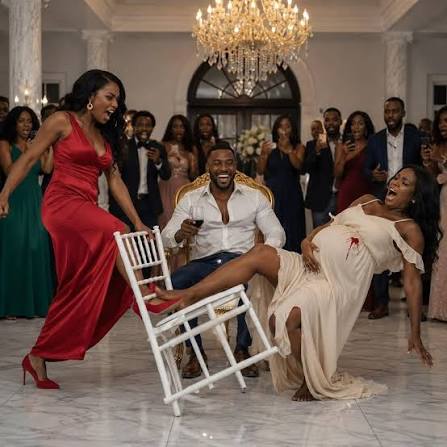 Millionaire laughs as pregnant wife falls at gala