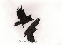 Hugin and munin are two ravens, commonly associated with odin. Hugin And Munin By Wolfsoldier87 On Deviantart