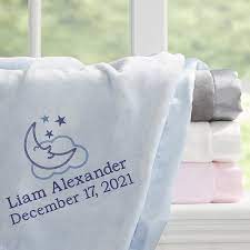 A first baby gift might not be remembered by the child, but it will set the tone for the gifts you get moving forward. Personalized Boys Blue Baby Blankets Baby Love Baby Gifts
