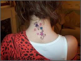 Splendid geometric back of neck tattoo design. Neck Tattoos For Girls All Trendy Tattoo Designs