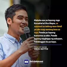 Vicente tito castelo sotto iii. Bossing S Son Mayor Vico Vows Not To Boss Around