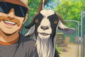 ChatGPT created a cartoon of my goat, Mr. Pickles